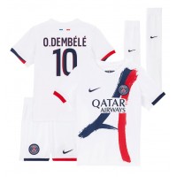 Paris Saint-Germain Ousmane Dembele #10 Replika babykläder Bortaställ Barn 2024-25 Kortärmad (+ korta byxor)